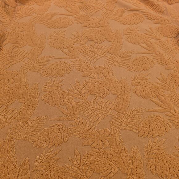 Dogg Supply by Snoop Dogg Polo Shirt Mens Small Terry Terrycloth Orange Leaves - Picture 9 of 9